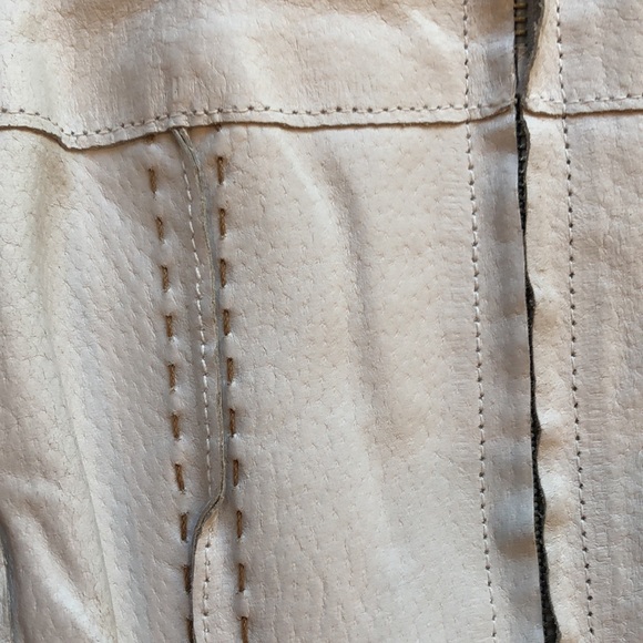 Coldwater Creek cream leather jacket - Host pickπποΈππ - Picture 4 of 8